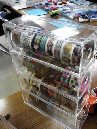 FilixさんのWSで展示されていた「魅せる」マスキングテープ収納方法